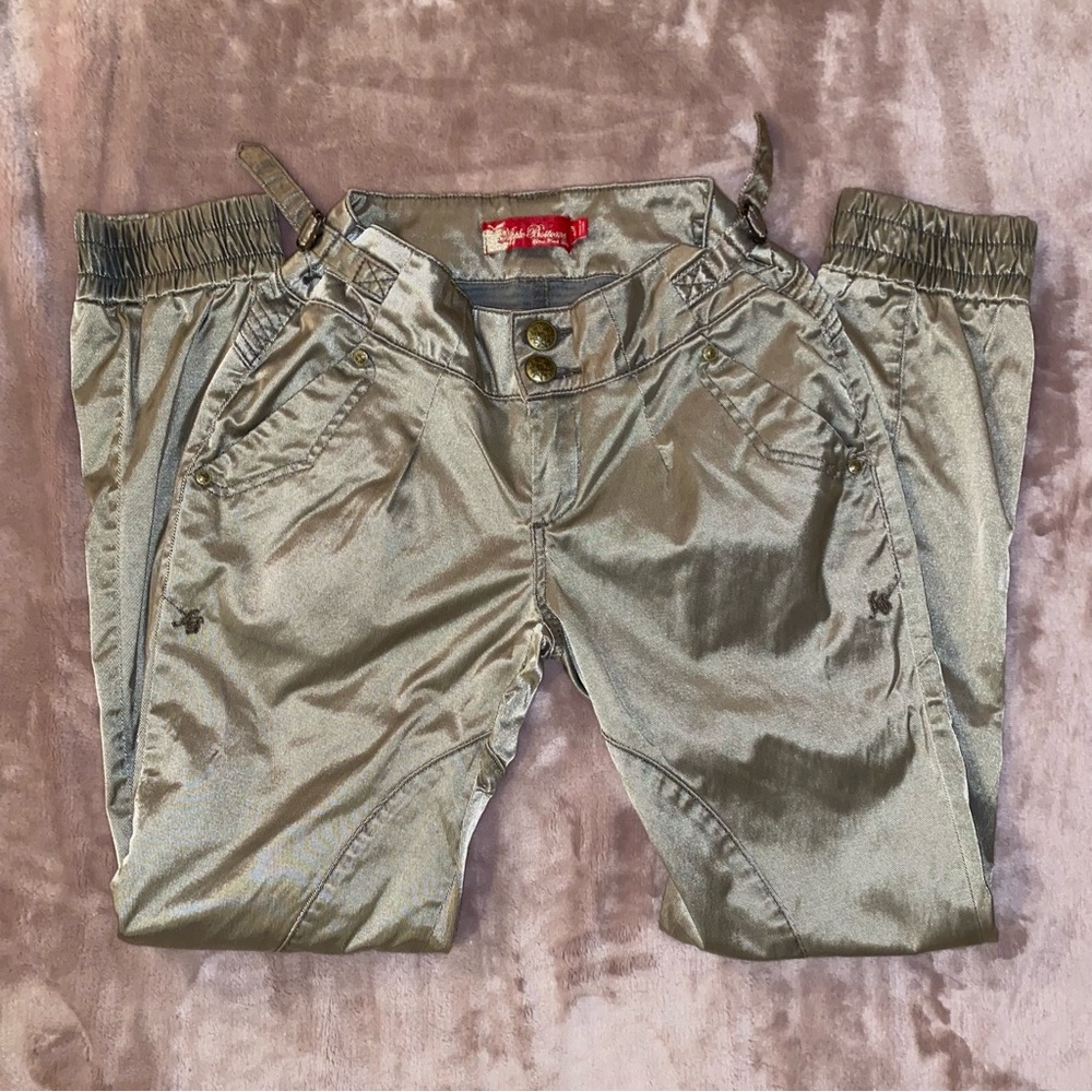 Y2k Vintage Gold Apple Bottoms Jeans - image 2